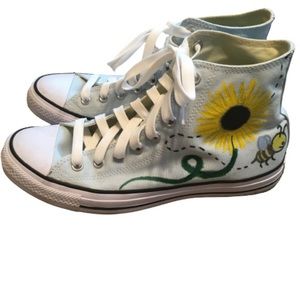 sunflower painted converse